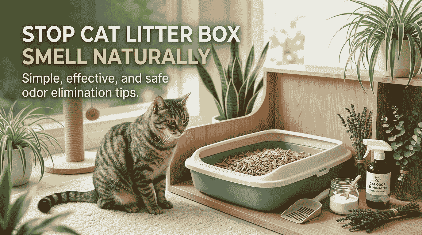 How to Stop Cat Litter Box Smell Naturally (2026 Guide That Actually Works)